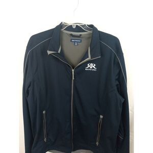 Men's XXXL Cutter And‎ Buck Ruffino Blue Gray Piping Windbreaker 100%...